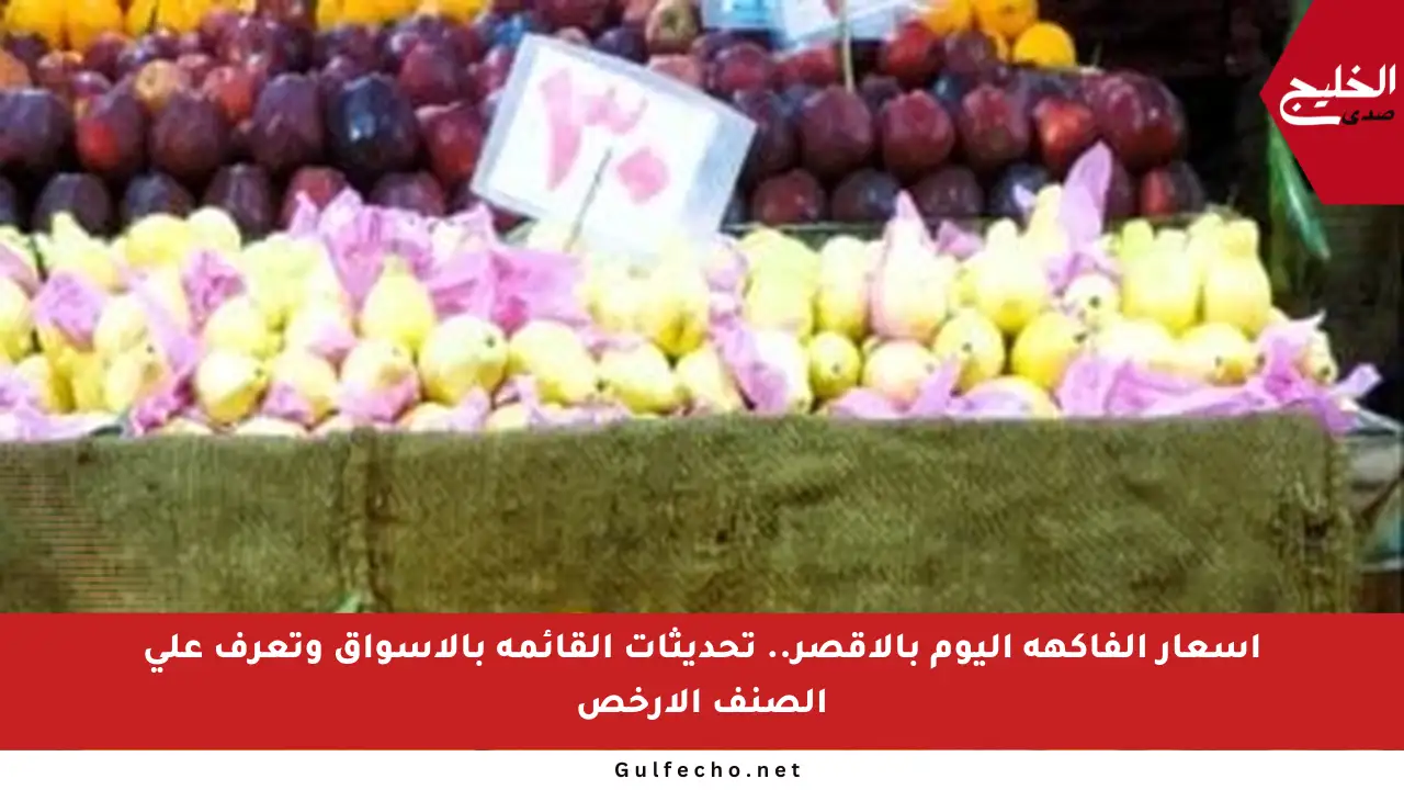أسعار الفاكهة اليوم بالأقصر.. تحديثات القائمة بالأسواق وتعرف على الصنف الأرخص